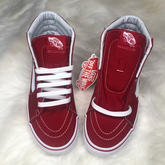 New Red Vans High Top Vans - Picture 2 of 4